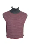 Maria Aristidou Women's Deux Côtés Sleeveless Top - Burgundy, Charcoal, Black In Black/red