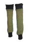 MARIA ARISTIDOU WOMEN'S DEUX CÔTÉS STRIPED LEG WARMERS