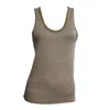 Maria Aristidou Women's Gold / Neutrals Arely Tank Top - Gold, Beige