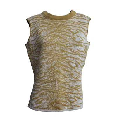 Maria Aristidou Women's Gold / Neutrals Luna Top - Neutrals