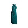 Maria Aristidou Women's Green / Black Bold Dorothy Couture Evening Gown In Green/black