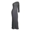 Maria Aristidou Women's Black / Grey Callisto Gown In Grey/black