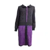 Maria Aristidou Women's Grey / Pink / Purple Play Patchwork Coat - Purple In Grey/pink/purple