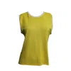 Maria Aristidou Women's Nettal Topography Top – Yellow In Green