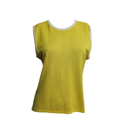Maria Aristidou Women's Nettal Topography Top – Yellow In Green