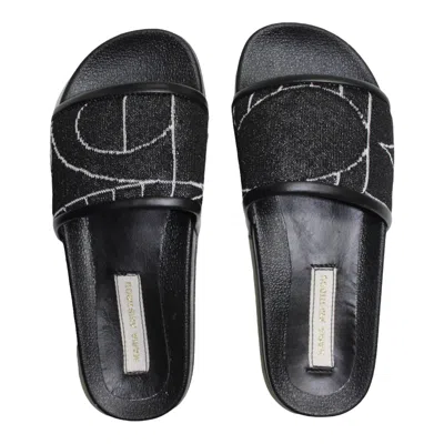 Maria Aristidou Women's Play Black White Slides In Black/white