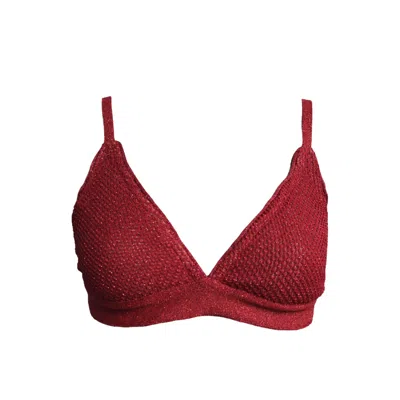 Maria Aristidou Women's Red Polly Bralette