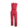 Maria Aristidou Women's Red / White Play Jumpsuit In Red/white
