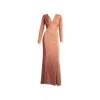 Maria Aristidou Women's Rose Gold / Neutrals Claire De Lune - Neoma Gown In Rose Gold