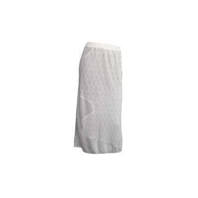 Maria Aristidou Women's White Salty Midi Skirt
