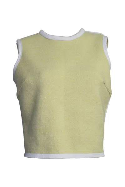 Maria Aristidou Women's White / Yellow / Orange Deux Côtés Top - Yellow, Off White In White/yellow/orange