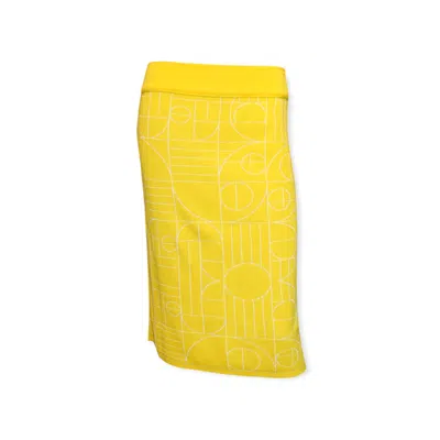Maria Aristidou Women's White / Yellow / Orange Play Yellow Midi Skirt In Multi