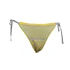 Maria Aristidou Women's Yellow / Orange / Silver Nettal Brazilian Bikini Bottom In Yellow/orange/silver