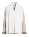 Maria Bellentani Woman Cardigan Beige Size 8 Polyamide, Wool, Viscose, Cashmere