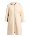 Maria Bellentani Woman Coat Beige Size 8 Wool In Brown