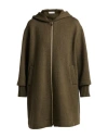 Maria Bellentani Woman Coat Military Green Size 14 Wool