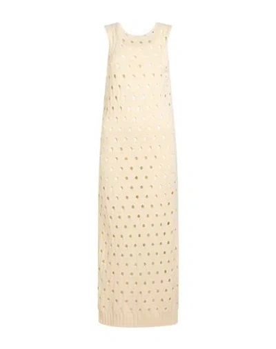 Maria Bellentani Woman Midi Dress Cream Size 6 Cotton In White