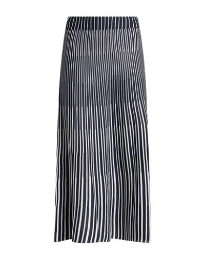 Maria Bellentani Woman Midi Skirt Midnight Blue Size 8 Viscose, Acrylic