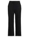Maria Bellentani Woman Pants Black Size 14 Viscose, Polyamide, Elastane In Multi