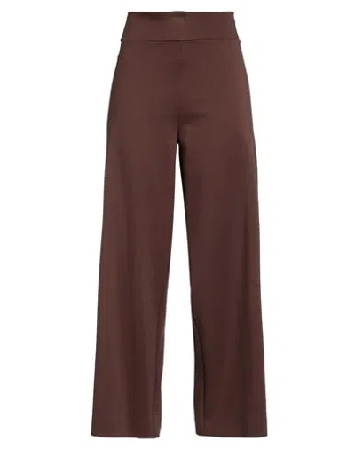 Maria Bellentani Woman Pants Brown Size 4 Viscose, Polyamide, Elastane In Brown