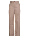Maria Bellentani Woman Pants Camel Size 8 Polyester, Viscose, Elastane