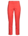 Maria Bellentani Woman Pants Coral Size 10 Cotton, Elastane In Red