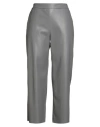 Maria Bellentani Woman Pants Grey Size 12 Polyester, Polyurethane In Gray