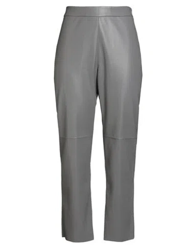 Maria Bellentani Woman Pants Grey Size 8 Polyester, Polyurethane In Gray