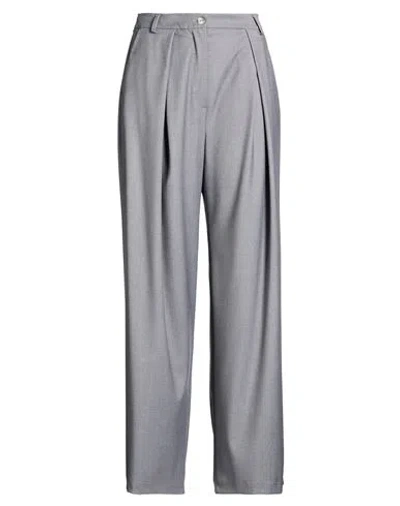 Maria Bellentani Woman Pants Grey Size 8 Polyester, Viscose, Elastane In Gray