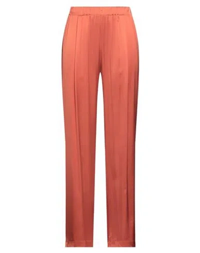 Maria Bellentani Woman Pants Rust Size 8 Viscose, Elastane