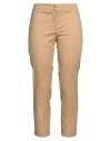 Maria Bellentani Woman Pants Sand Size 12 Cotton, Elastane In Brown
