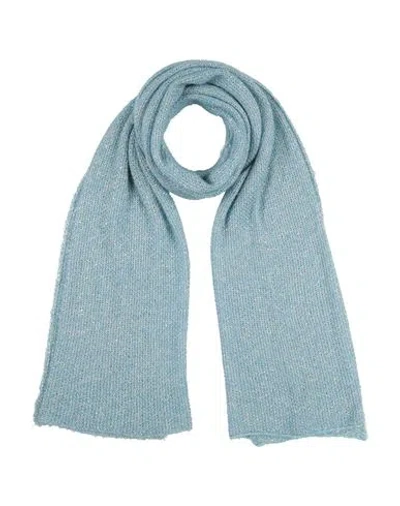 Maria Bellentani Woman Scarf Sky Blue Size - Polyamide, Wool, Viscose, Cashmere