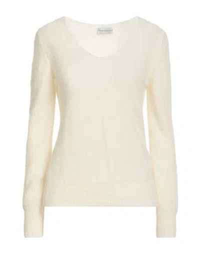 Maria Bellentani Woman Sweater Ivory Size 6 Wool, Polyamide, Acrylic In White