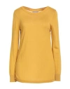 Maria Bellentani Woman Sweater Mustard Size 12 Viscose, Wool, Acrylic In Yellow