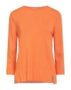 Maria Bellentani Woman Sweater Orange Size 6 Viscose, Polyester In Orange