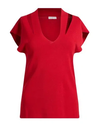 Maria Bellentani Woman Sweater Tomato Red Size 6 Viscose, Polyester