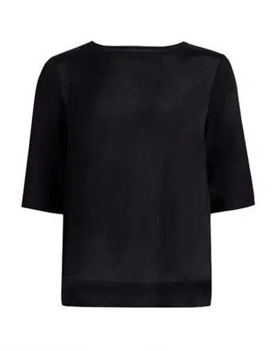 Maria Bellentani Woman Top Black Size 4 Viscose, Elastane