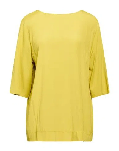 Maria Bellentani Woman Top Lime Green Size 12 Viscose, Elastane