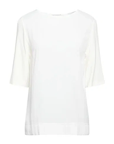 Maria Bellentani Woman Top White Size 4 Viscose, Elastane