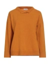 Maria Bellentani Woman Turtleneck Marigold Size 8 Wool