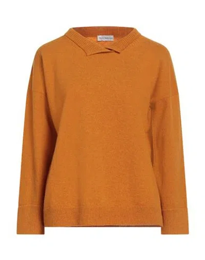 Maria Bellentani Woman Turtleneck Marigold Size 8 Wool