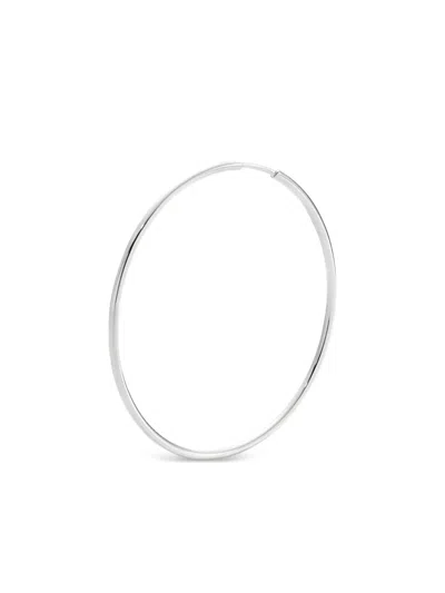 Maria Black 14k Recycled White Gold Gossamer Hoop Earring In Metallic