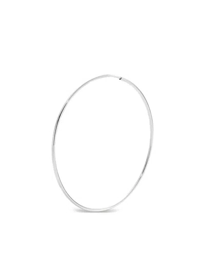 Maria Black 14k Recycled White Gold Gossamer Hoop Earring In Metallic
