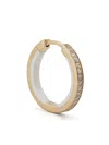 Maria Black Gold Diamond Hoop Earring In Gold