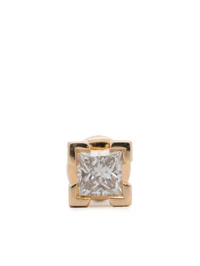 Maria Black 14k Yellow Gold Modular Square Diamond Earring