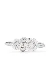 Maria Black 14kt White Gold Hazy Gleam Piercing Diamond Single Earring In Silver