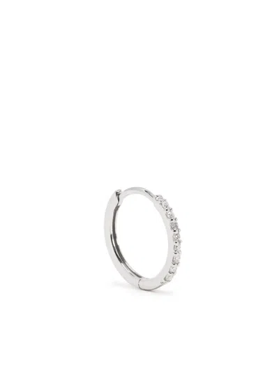 Maria Black 14kt White Gold Lamarr 10 Huggie Earring In Silver