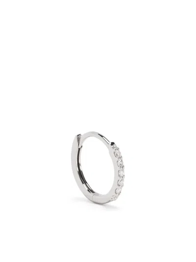 Maria Black 14kt White Gold Lamarr 8 Huggie Earring In Silver