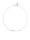 Maria Black 14kt White Gold Mae Diamond Bracelet In Silver
