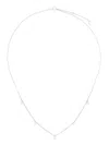 Maria Black 14kt White Gold Moreno Diamond Necklace In Silver